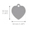  Mdaille Coeur Inox 
