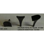  P. Talon Plastique Noir 2224 