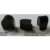  P. Talon Plastique Noir KIWIR 