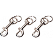  12 Mousquetons nick. 70x15mm 