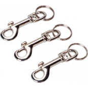  12 Mousquetons nick. 80x20mm 
